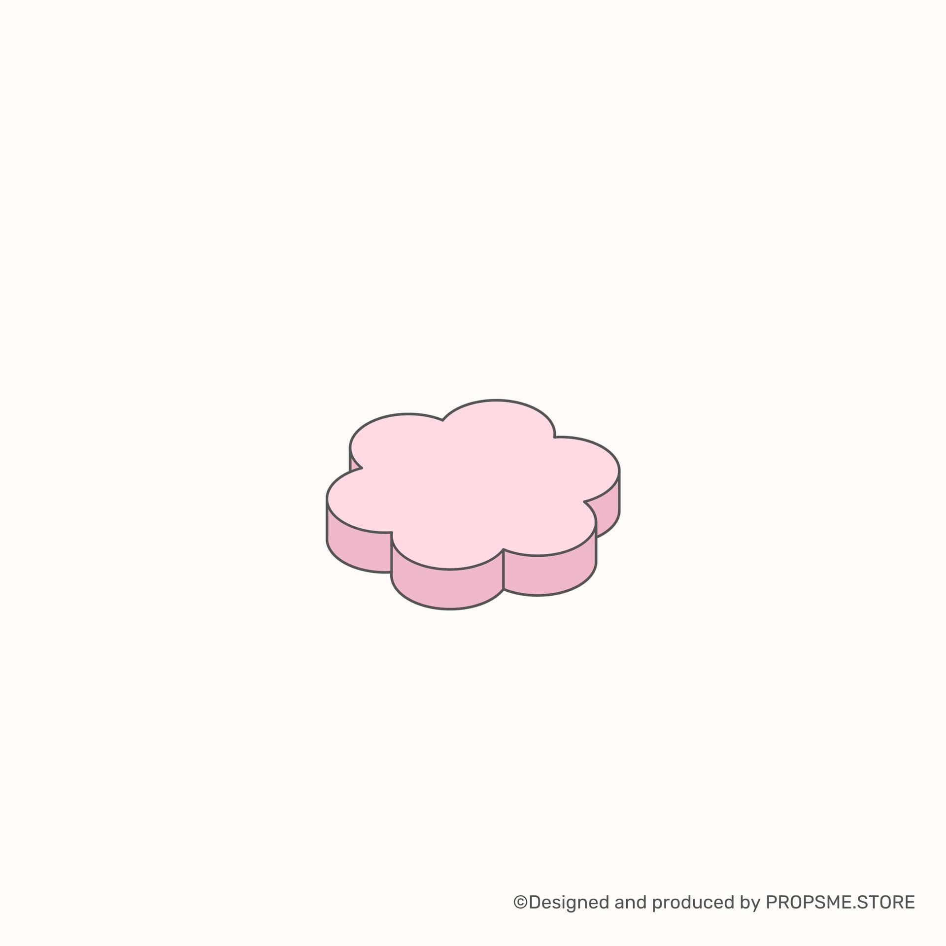 Flower Blooming (Small Flat) — พร็อพถ่ายภาพสินค้า