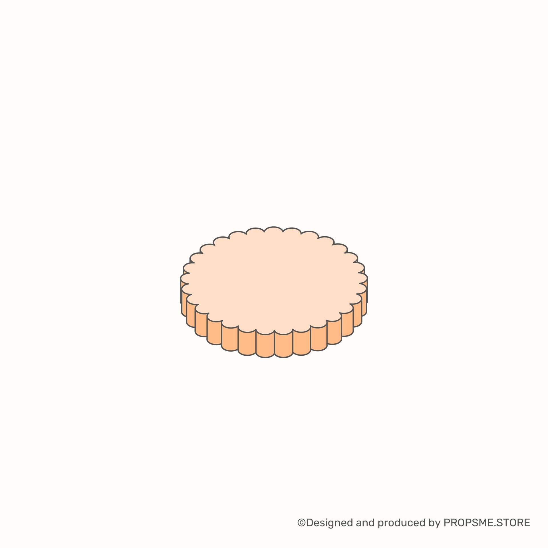Marshmallow (Flat) — พร็อพถ่ายภาพสินค้า