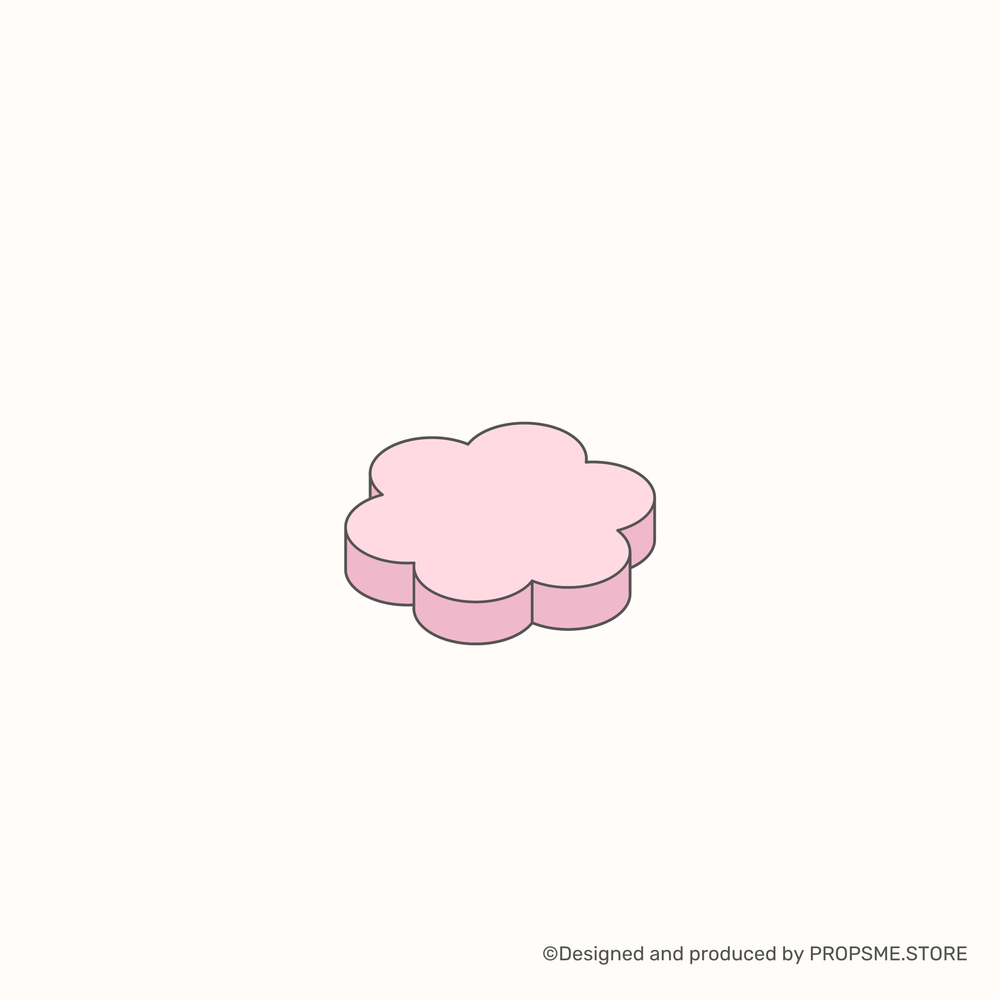 Flower Blooming – Small Flat — พร็อพถ่ายภาพสินค้า